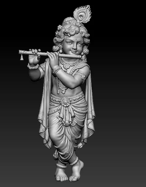 krishna 3d unique printed model Free 3D print model