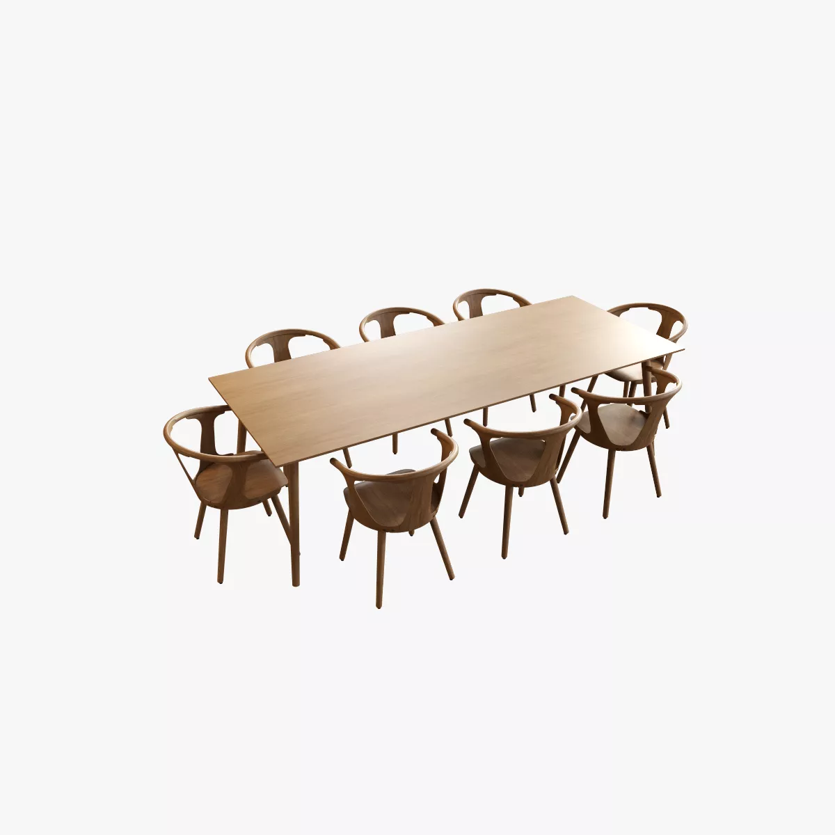 Dining Table V10 Low-poly 3D model