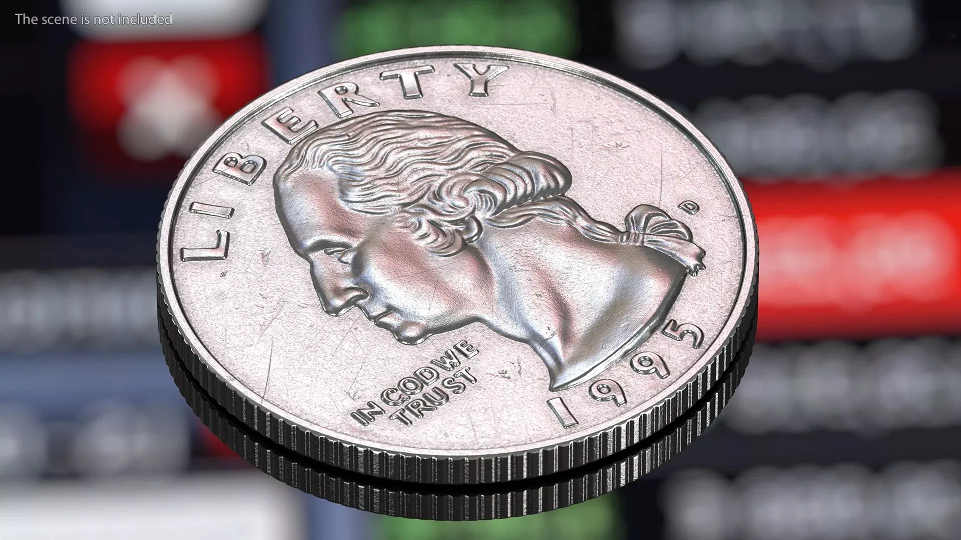 US Quarter 3D model