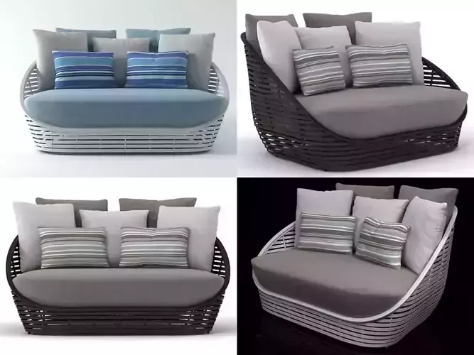 Oasis loveseat 3D model