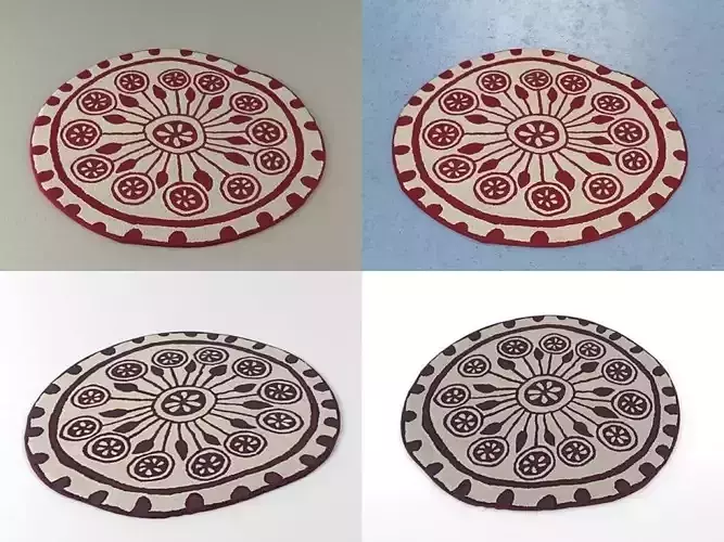 Rangoli circular placemats -