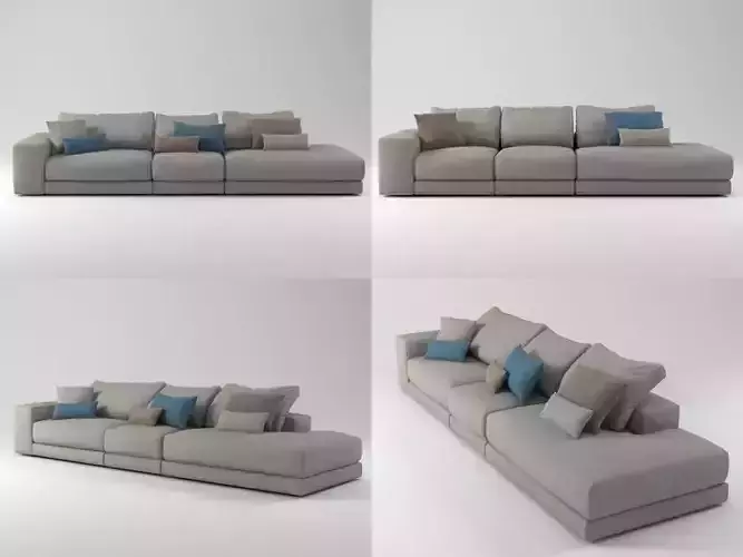Hills sofa 8 3D model