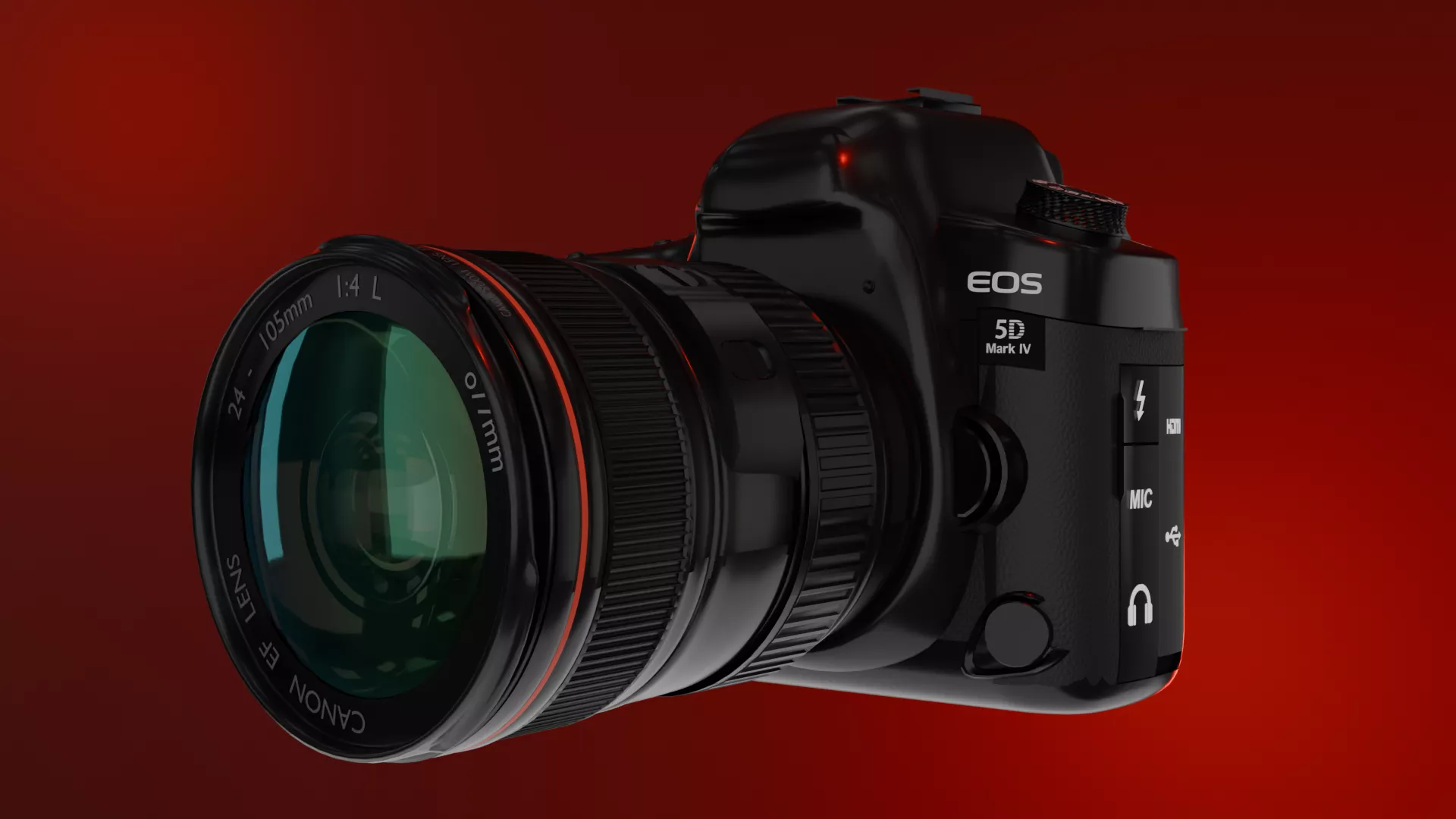 DSLR Camera Cannon EOS 3D model