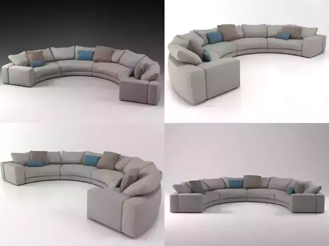 Hills sofa 1 3D model