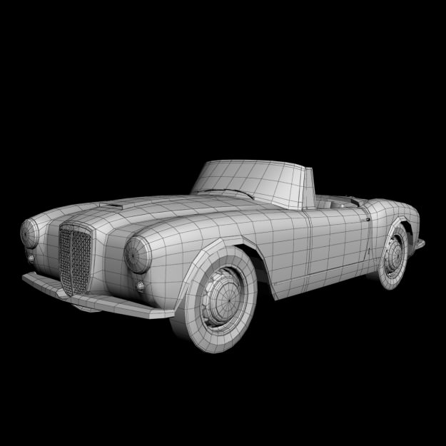 Lancia Aurelia Gran Turismo 3D model_10