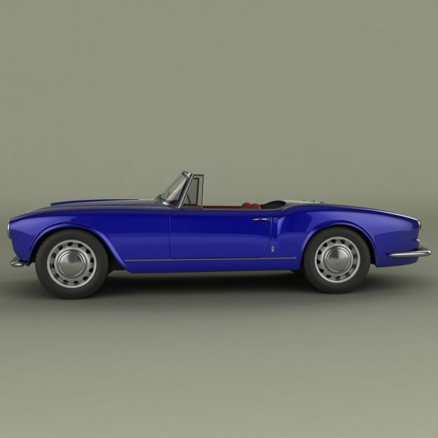 Lancia Aurelia Gran Turismo 3D model_1