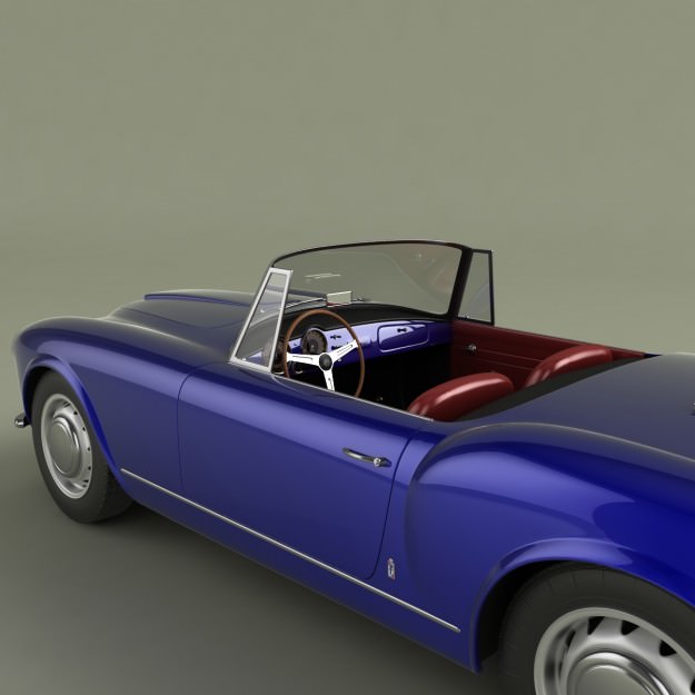 Lancia Aurelia Gran Turismo 3D model_7