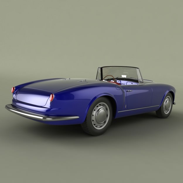 Lancia Aurelia Gran Turismo 3D model_2