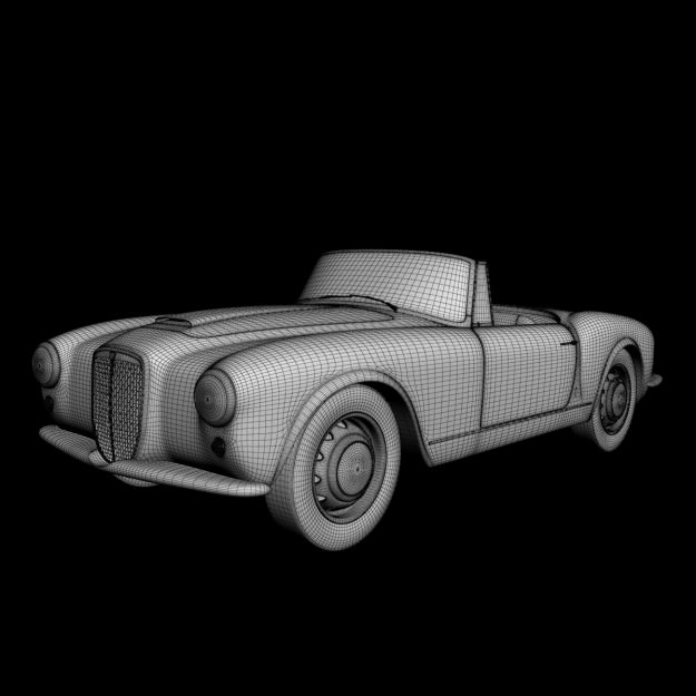 Lancia Aurelia Gran Turismo 3D model_11