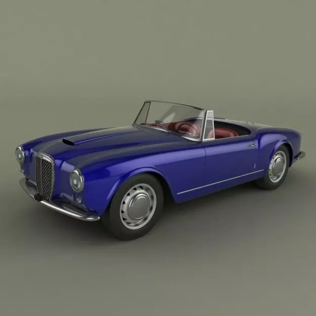 Lancia Aurelia Gran Turismo 3D model_0