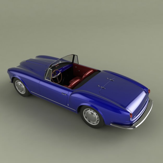 Lancia Aurelia Gran Turismo 3D model_6