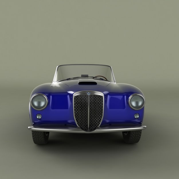 Lancia Aurelia Gran Turismo 3D model_4