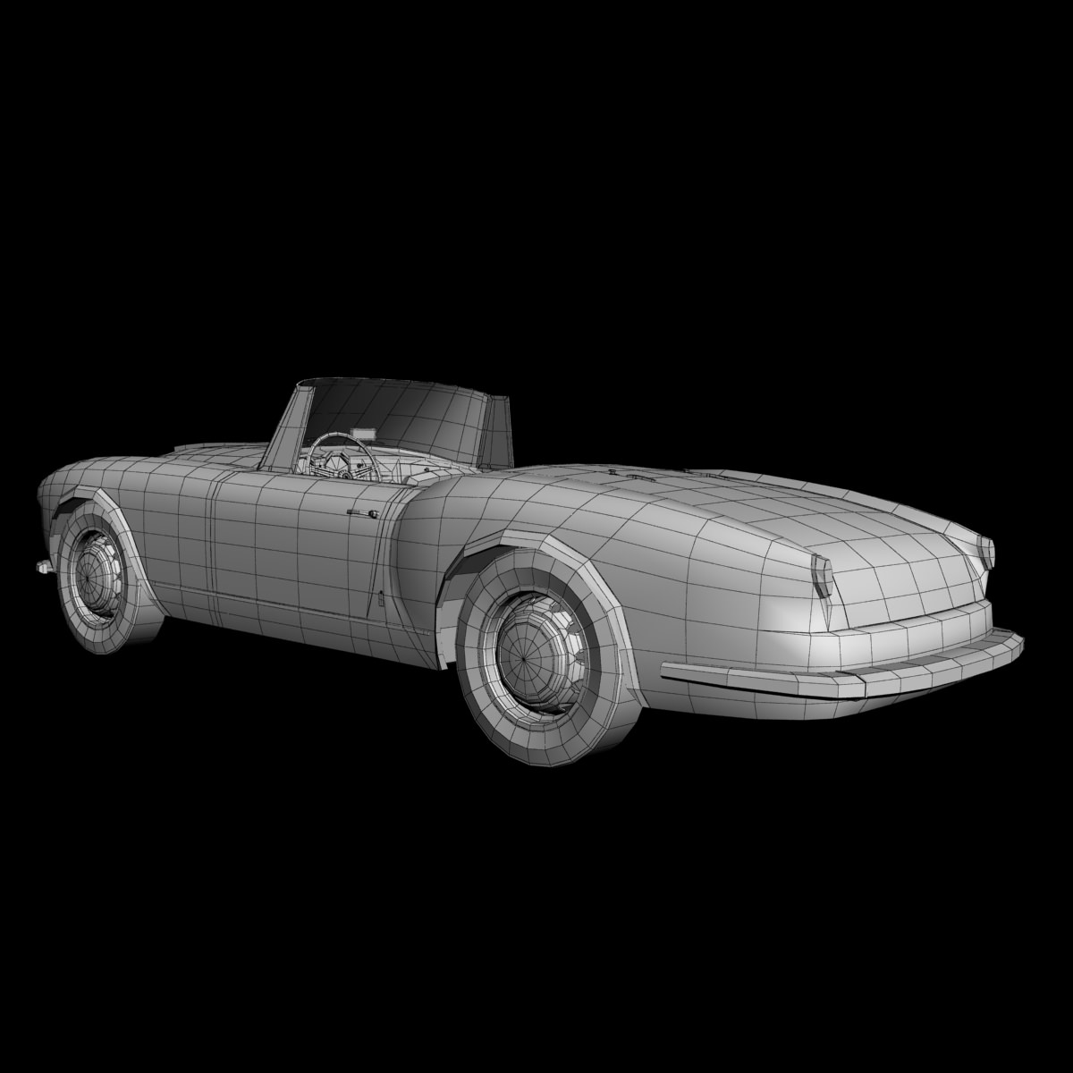 Lancia Aurelia Gran Turismo 3D model_12
