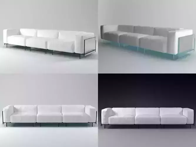 Crystal threeseater sofa