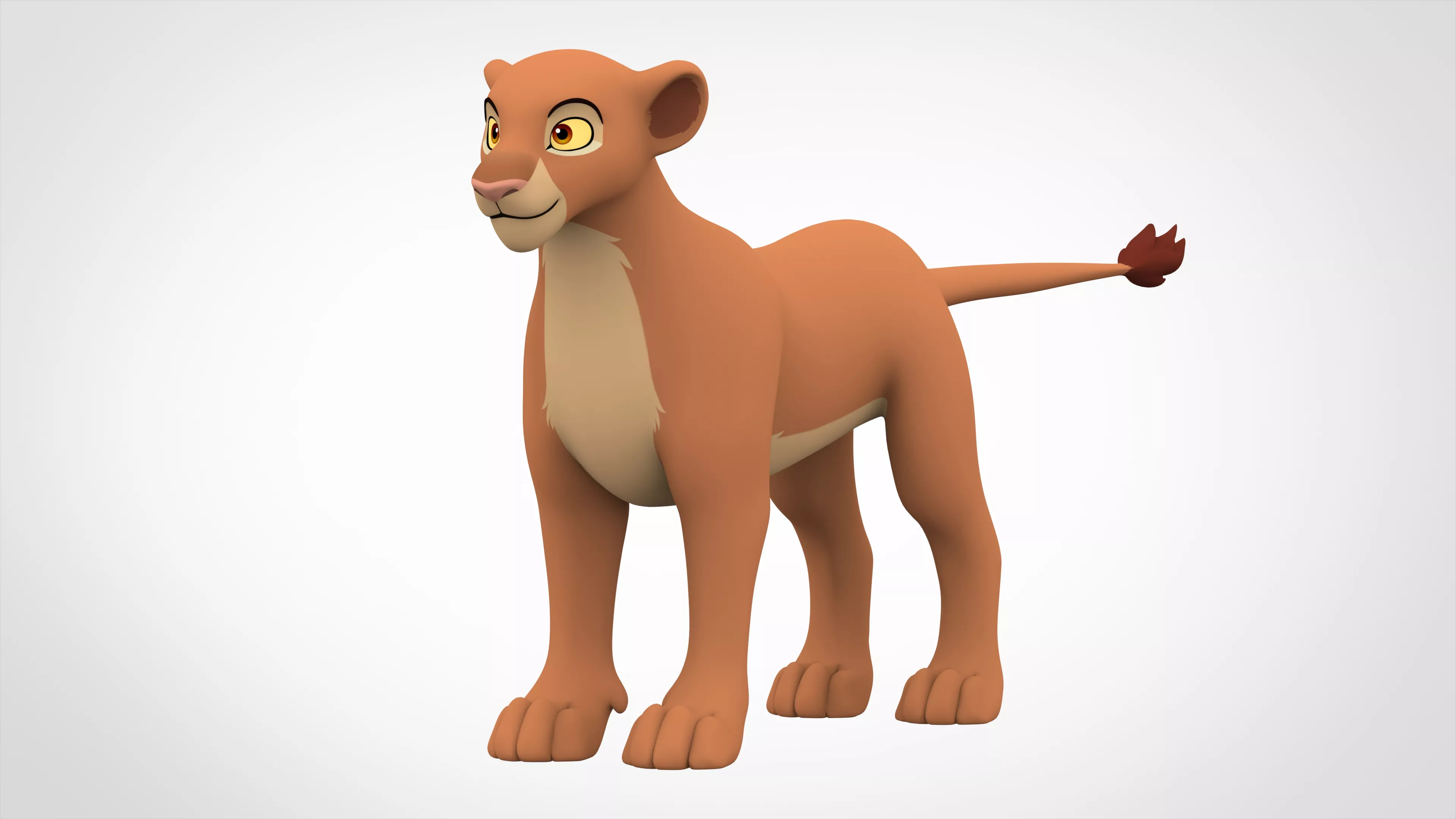 Kula Lioness Low-poly 3D model