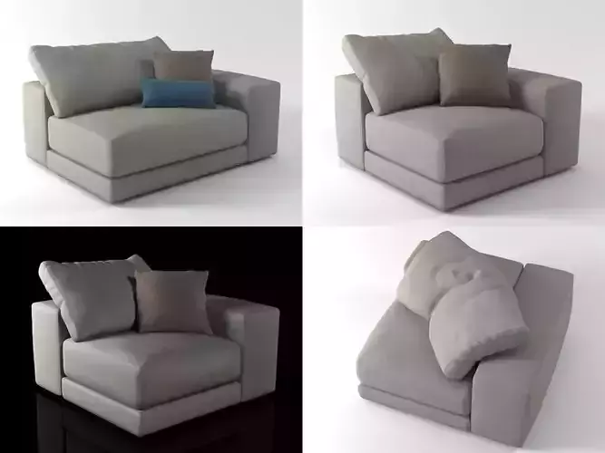 Hills four different sofas with pillows