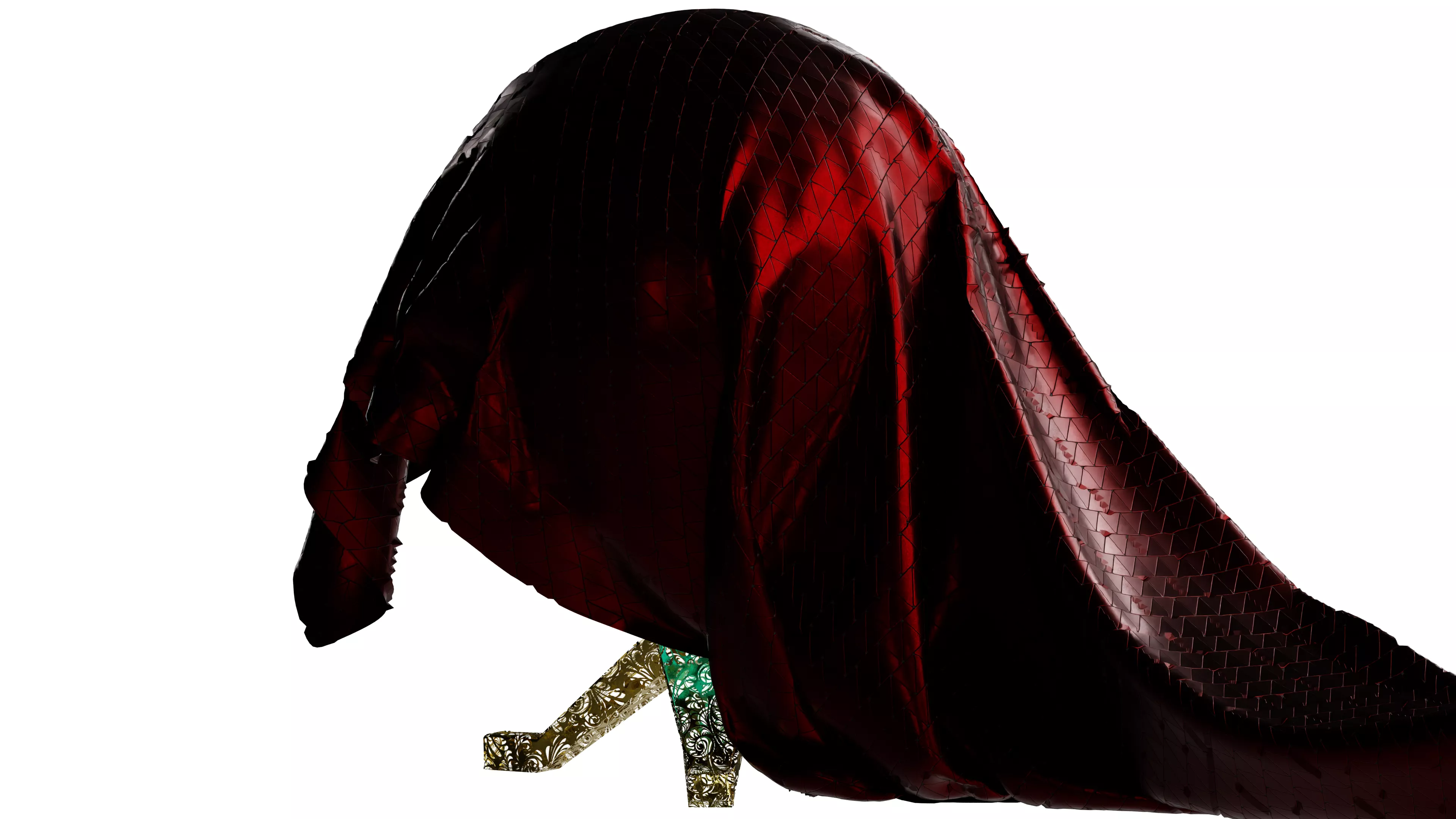 Cloth Reveal -Cloth Simulation-Calling spirits 3D model