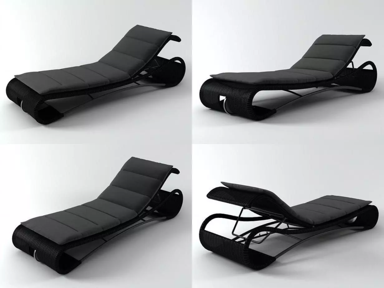 Escape Sun Lounger 3D model_1
