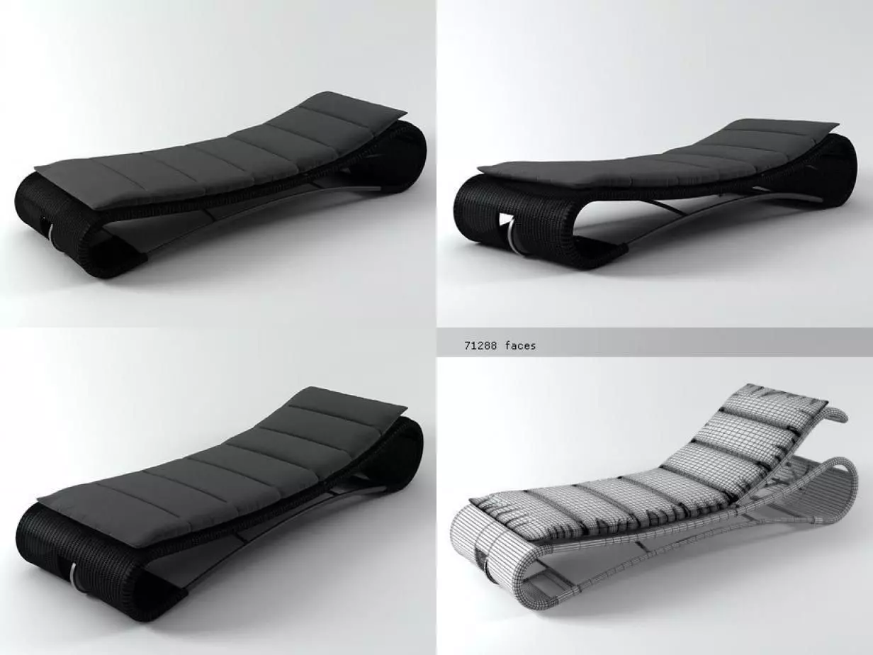 Escape Sun Lounger 3D model_4