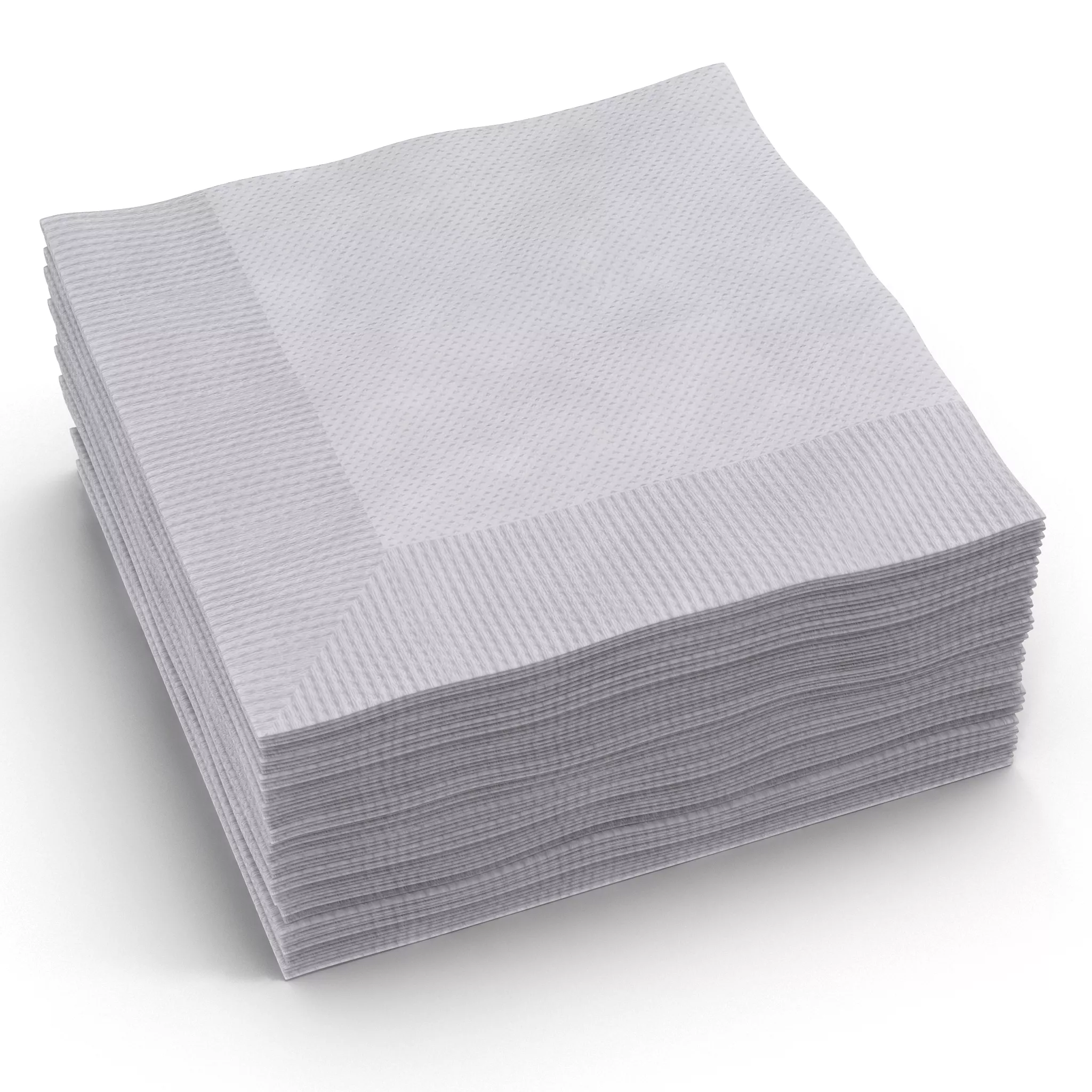 Cocktail Napkins White 3D model