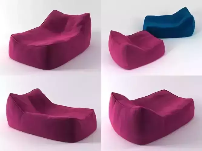 Float bean bag chair 3D model