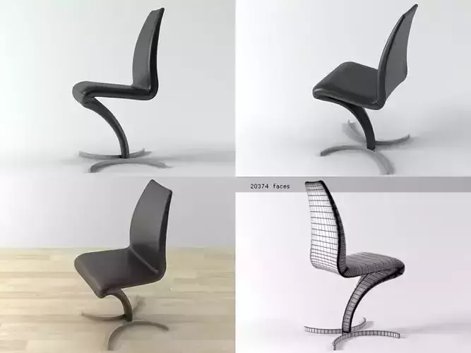 Betty four different chairs on table