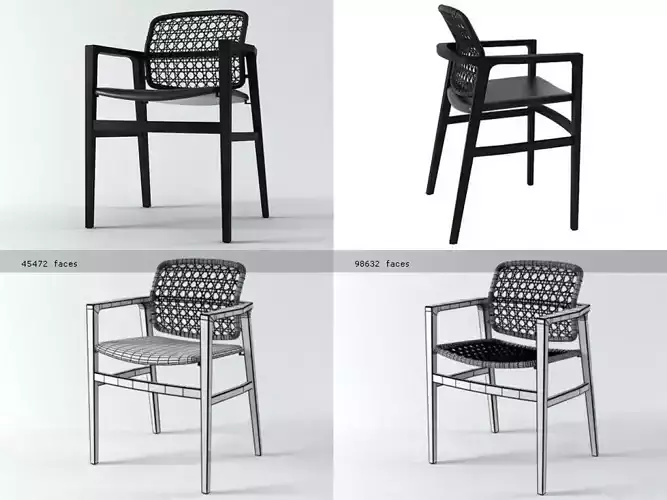 chair four rattan chairs