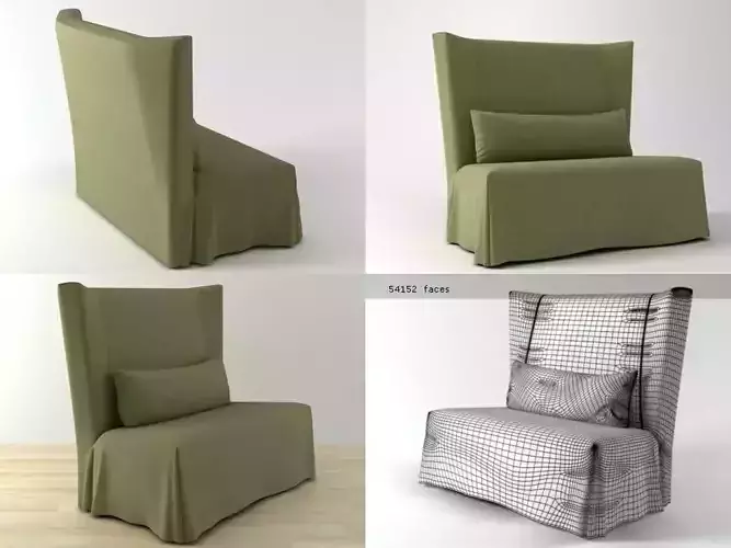 Stewart four different chairs with cushions