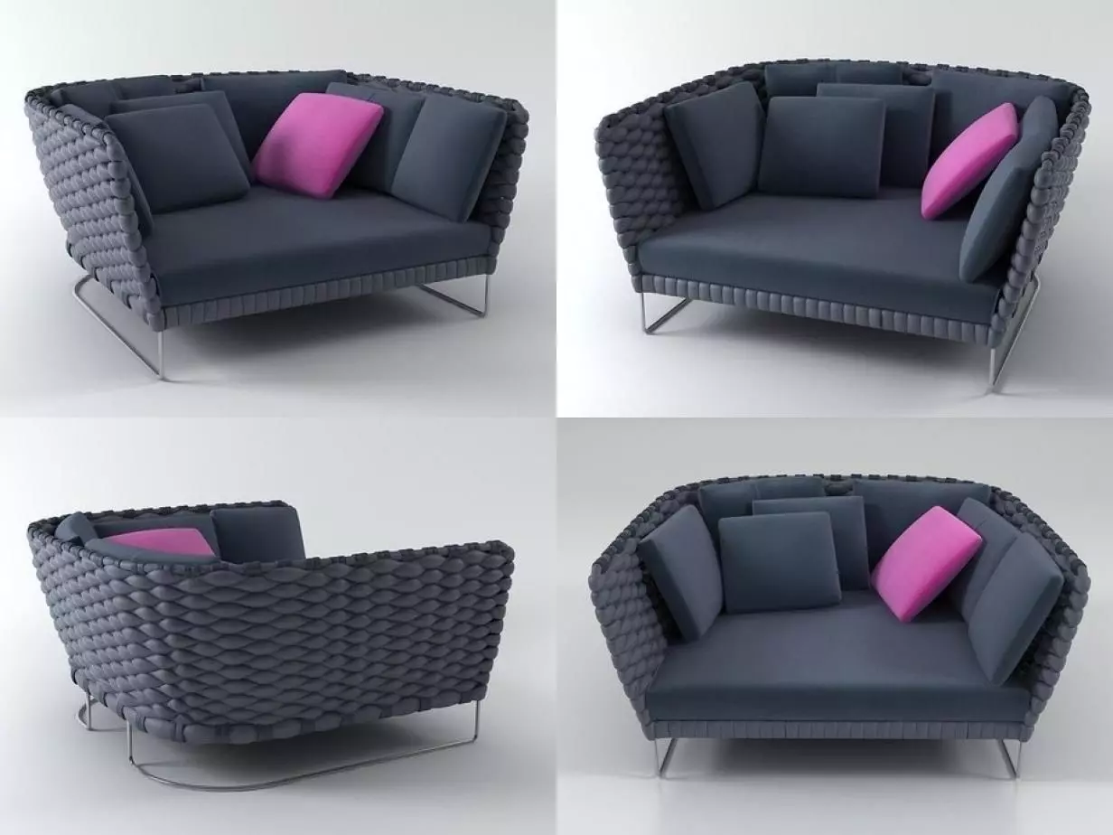 Ami sofa 157 3D model_3