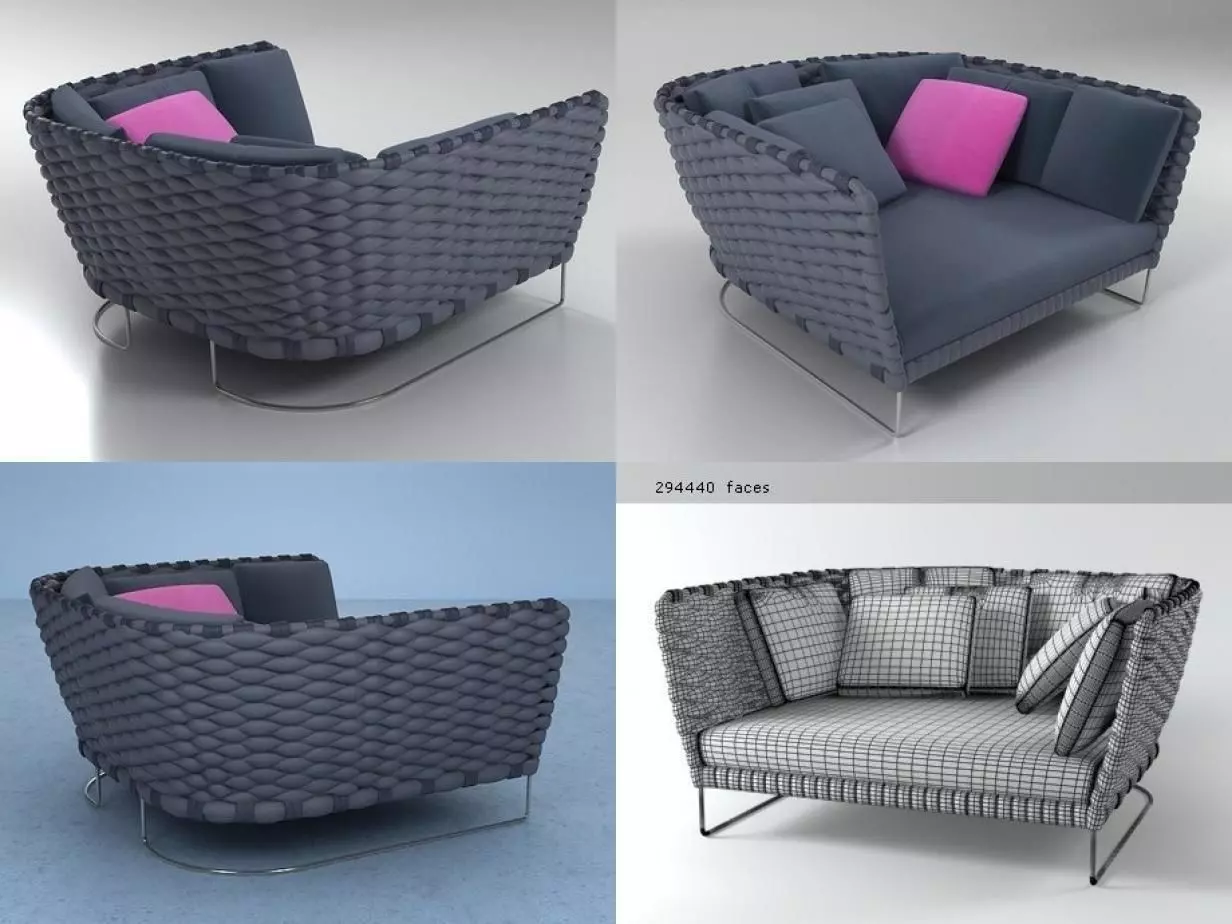 Ami sofa 157 3D model_4