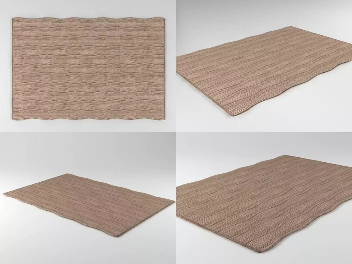 Marea four wavy floor mats 3D model_3