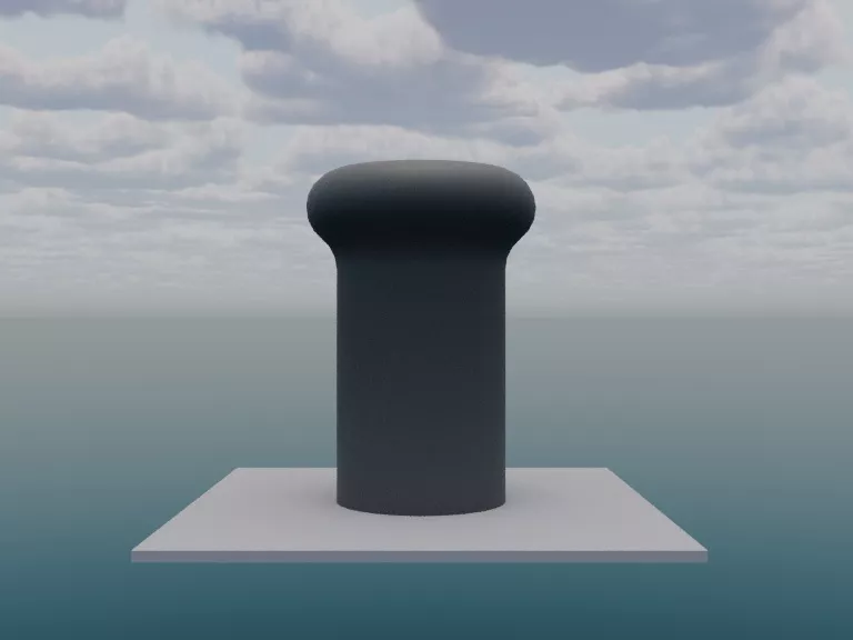Harland and Wolff shipyard bollard Free 3D model