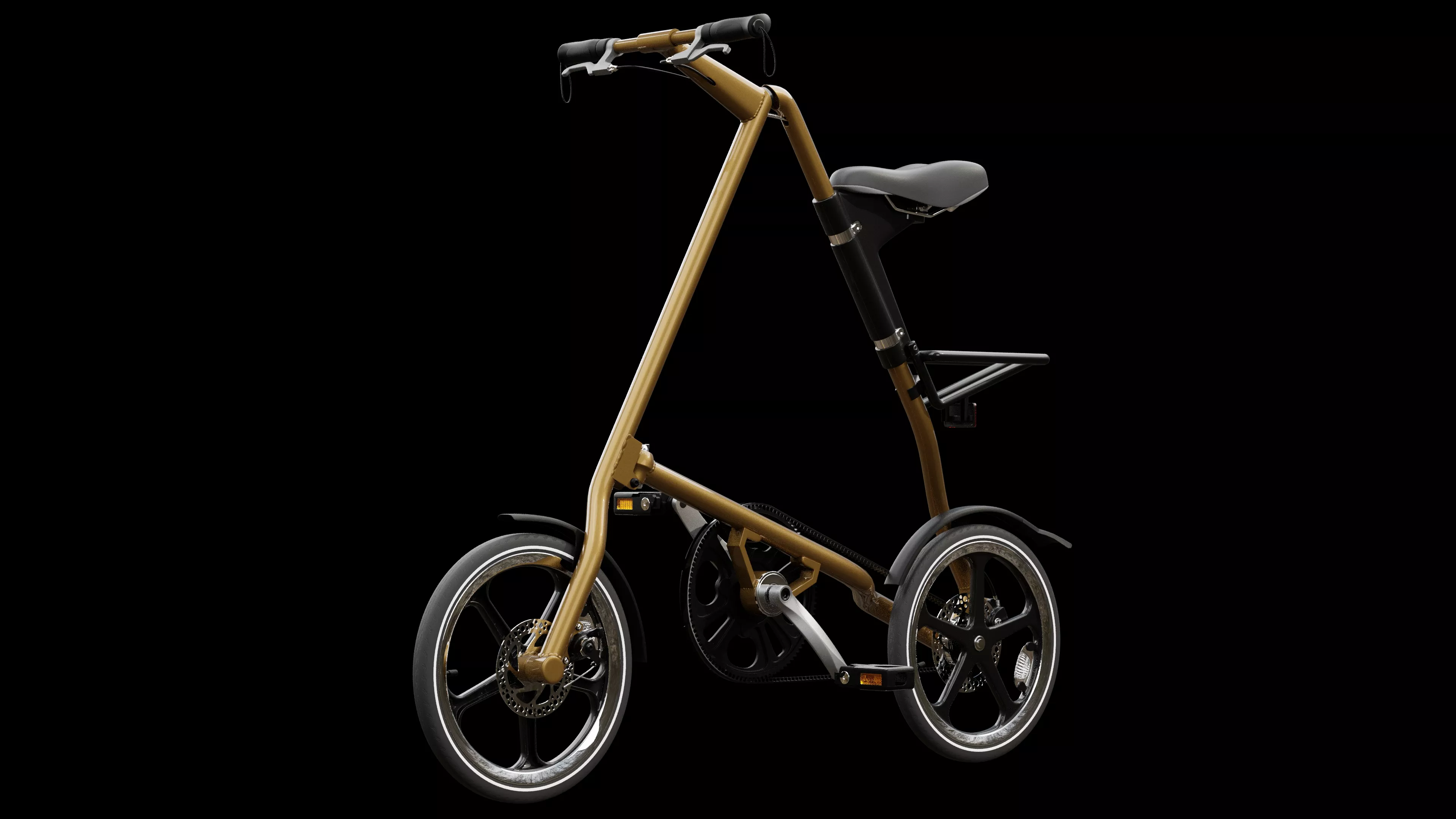 Strade Bicycle Brown 3D model