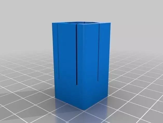 Square tube expansion plug1 Free 3D print model_0