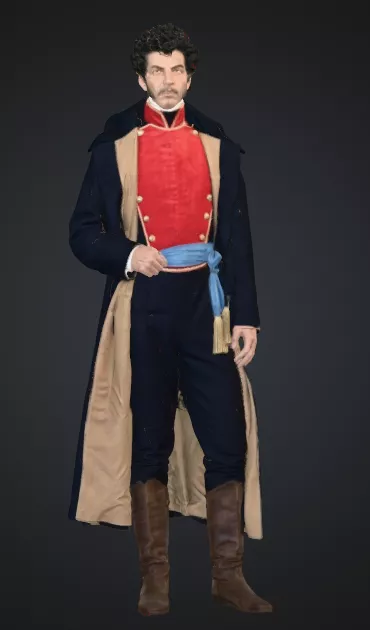 Vicente Guerrero - 3D Historical Collectible Figure PBR model 3D model