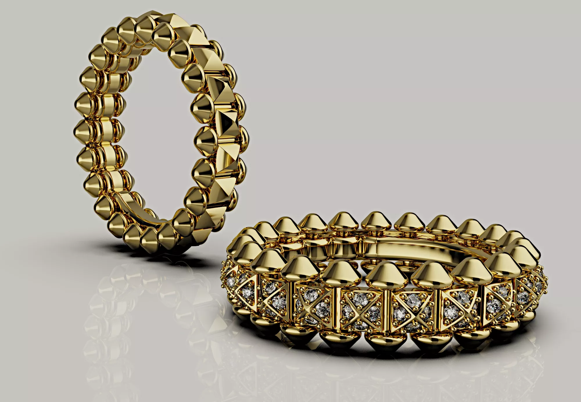 clash ring de cartier 2-version N23 3D print model