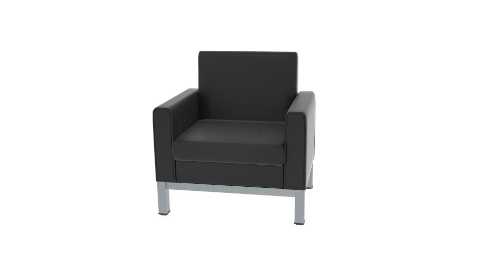  Mind First Arm Cheir  Low-poly 3D model_3