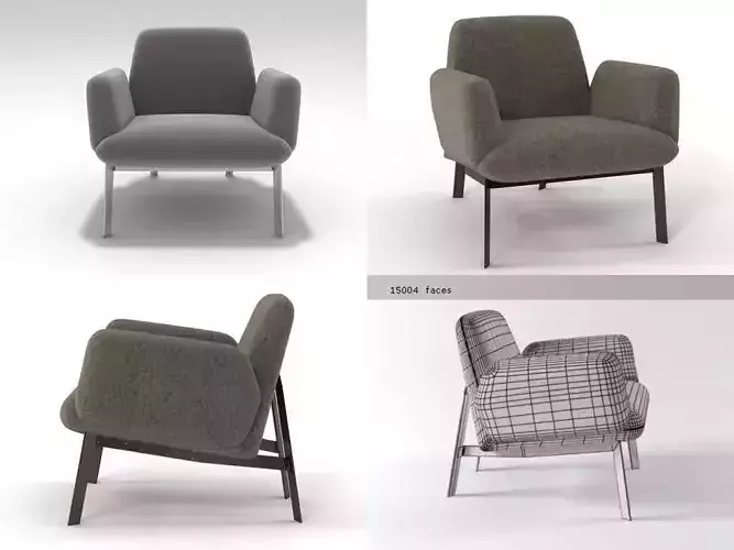 Easy four lounge chairs