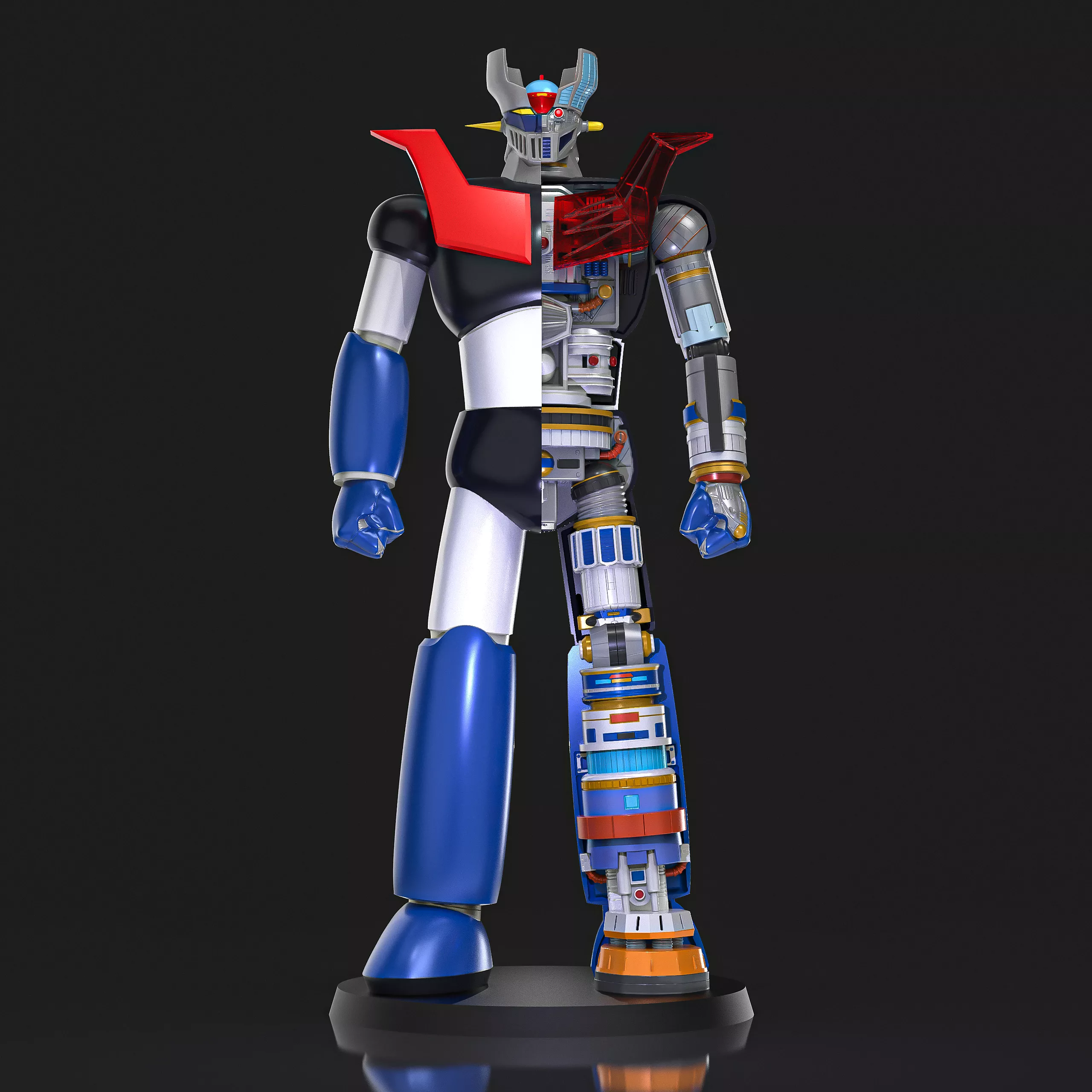 Mazinger Z Anatomy 3D print model