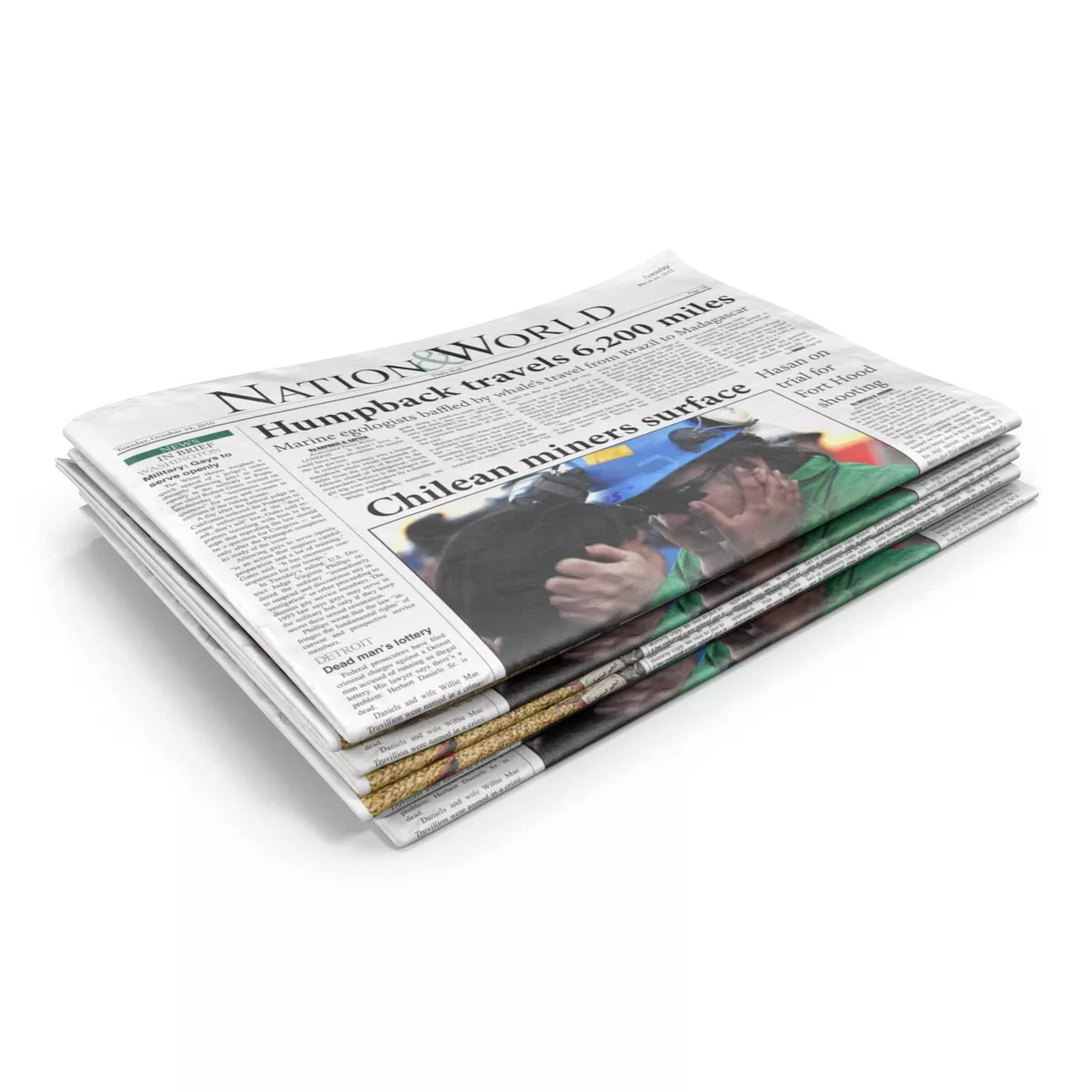 Newspapers 2 3D model