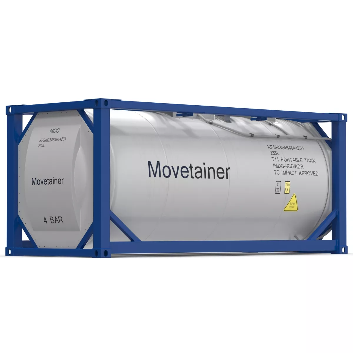 ISO Tank Container 3D model