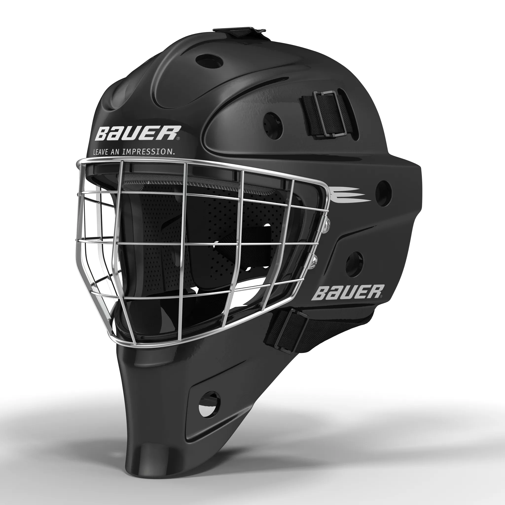 Hockey Goalie Mask Bauer Black 3D model