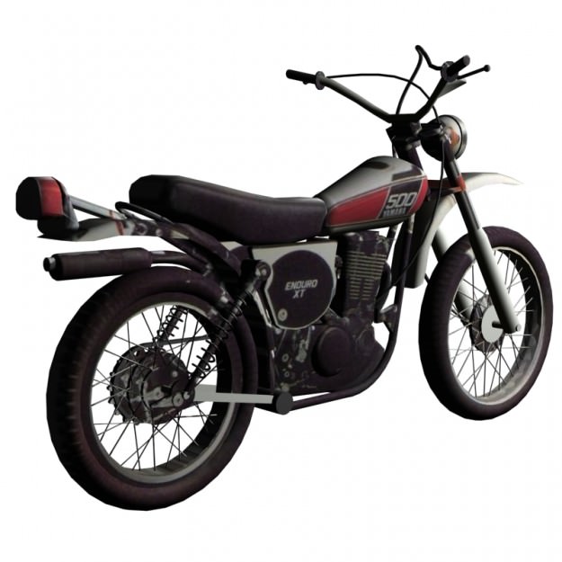 Yamaha XT 500 3D model_1
