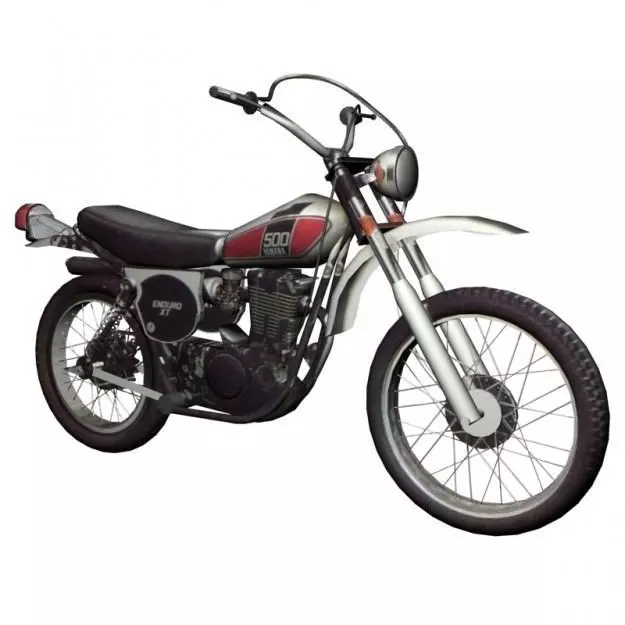 Yamaha XT 500 3D model_0