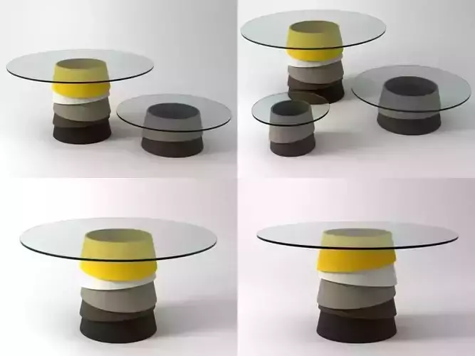 Layer table 3D model