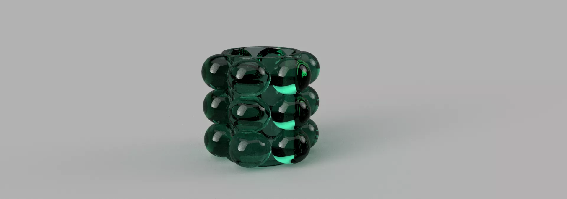Decorative Modern Bubble Candle Holder 3D Model 3D print model
