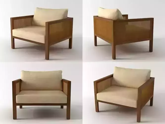 Cosme Velho Armchair 3D model