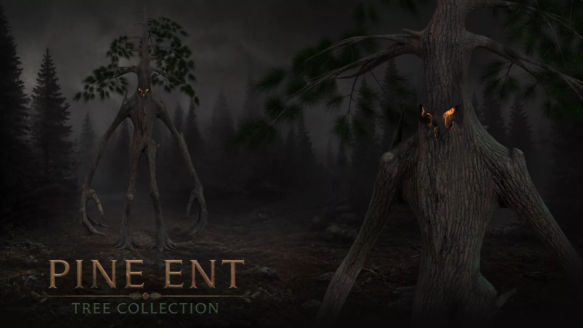 Pine Ent - Tree Collection Low-poly 3D model