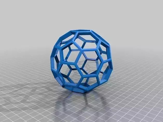 skeleton bucky ball Free 3D print model