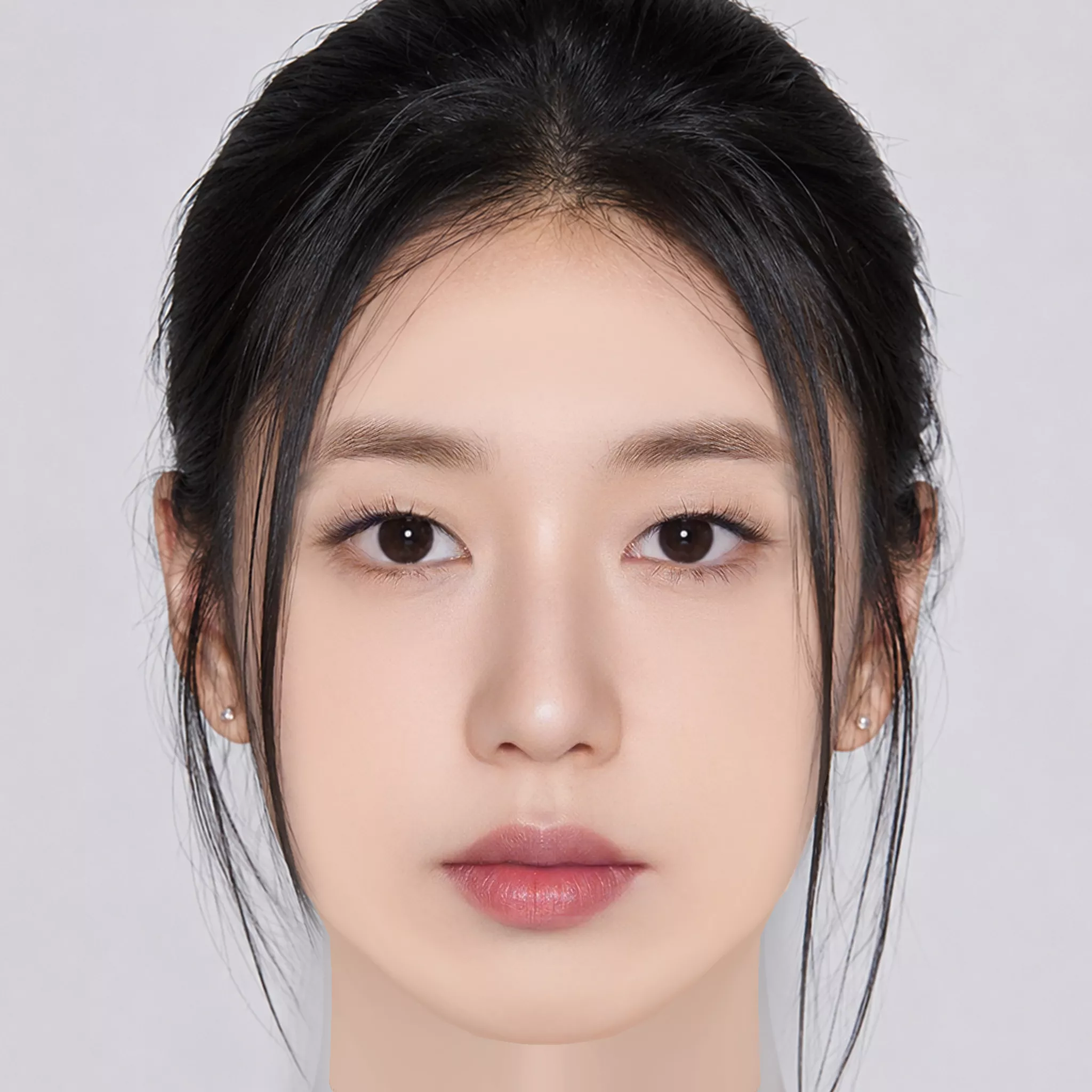 Ahn Eun-jin Head - No Hair - Low poly head Low-poly 3D model